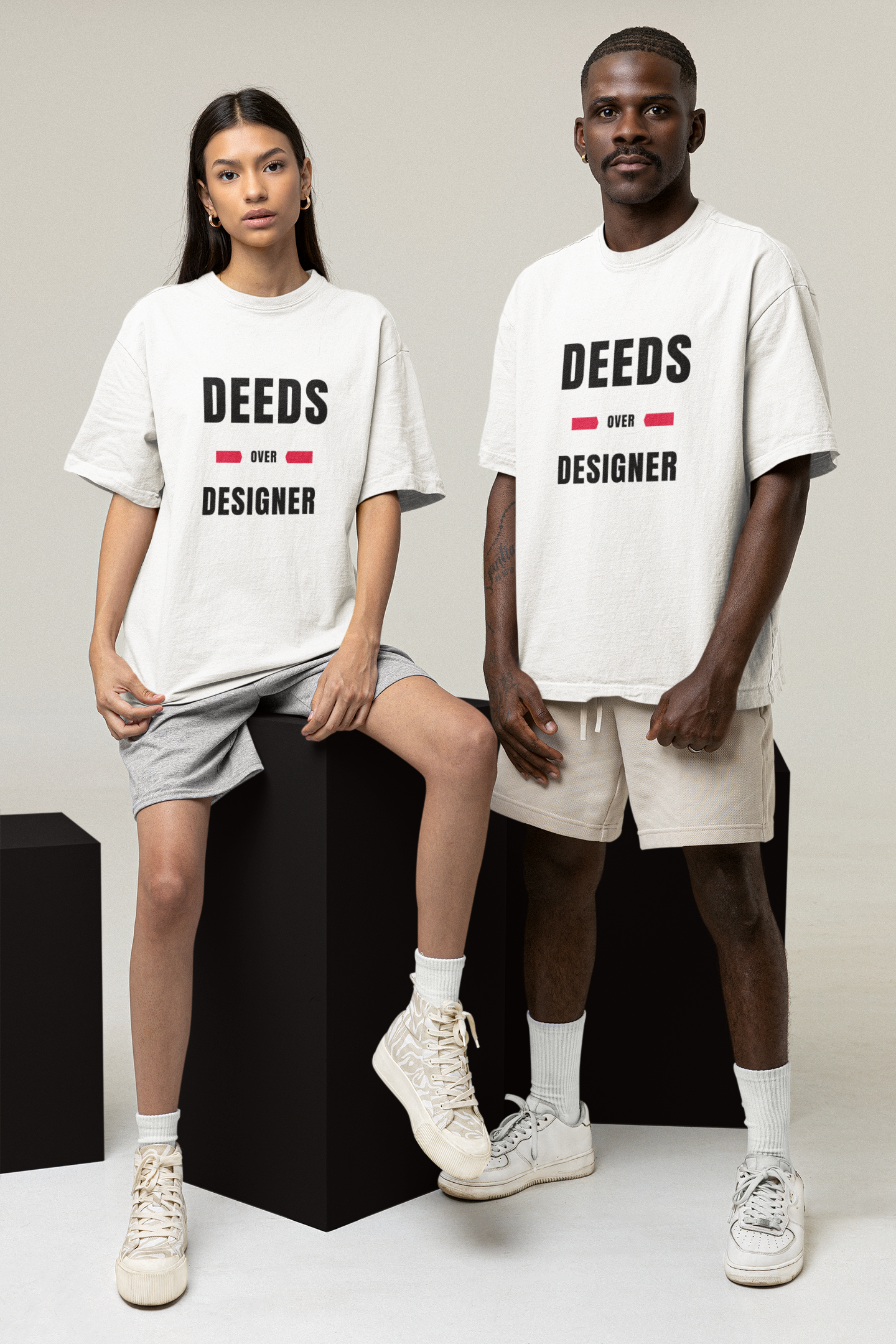 Deed Over Designer Bold T-Shirt